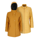 Parka 3 En 1 Skien Mujer Mustard Doite