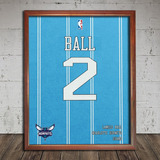 Nba Lamelo Ball Charlotte Hornets Poster Camiseta Enmarcado