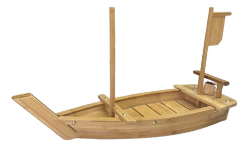 Barco De Bambú Para Sushi De Cocina Japonesa Con Largo 60cm