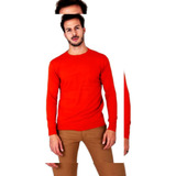 Sweater Liso Bremer Pullover Vestir Algodon Invierno Colores
