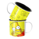 Taza Enlozada Lechera Bart Simpson Los Simpson