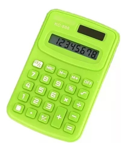 Mini Calculadora Portatil Digital 8 Digitos Kc-888 Escolar 
