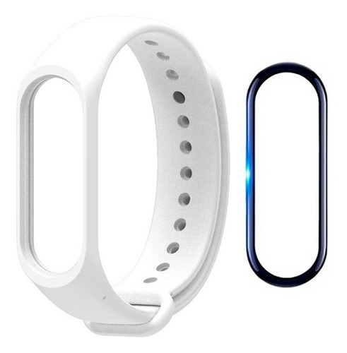 Pulseira Silicone Mi Band 5 / Mi Band 6 + Pelicula Curva 3d