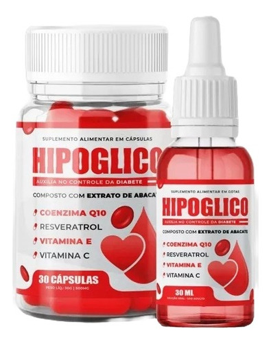 Kit Hipoglico Cápsulas + Hipoglico Gotas 30ml