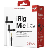 Irig Mic Lav 2 Pack  Lapela Smartphone Duplo - C/ Nf E Gtia