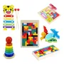Set X 6 Montessori Ensarte Juego De Encastre Para Niños | Envío gratis