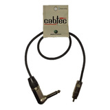 Cable Plug Ts 90° Mono  Rca 50cm Fichas Neutrik Rean Cab-tec