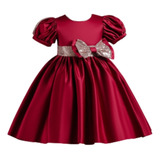  Vestido Princesa Rojo Para Niña Fiesta Bautizo Talla 2-12 