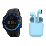 Reloj Deportivo Hombre Skmei 1251 + Audifono Bluetooth I12