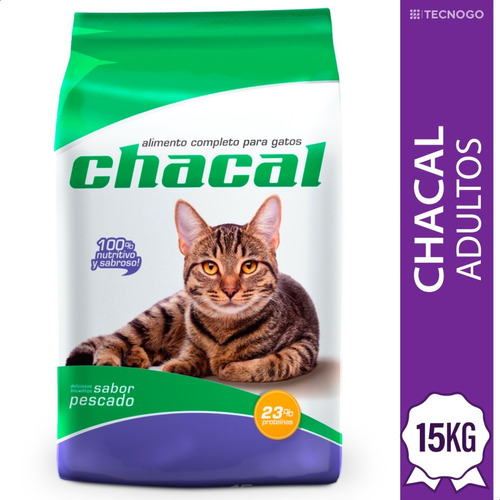 Alimentos Gatos Adultos Chacal Sabor Pescado 15kg - Pet Corp