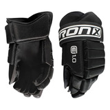 Guantes De Hockey Sobre Hielo Para Adultos Mayores Negro