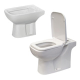 Combo Inodoro Largo + Bidet 3 Agujeros Amalfi Piazza