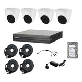 Kit Cctv Pro Dahua 4 Cámaras Fullhd 1080p +hdd 1 Tb +xvr 