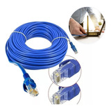 Cabo De Internet 30 Metros 30m Fio Rede Conector Rj45 Pontas