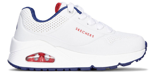 Tenis Lifestyle Skechers Uno Stand On Air - Blanco-rojo