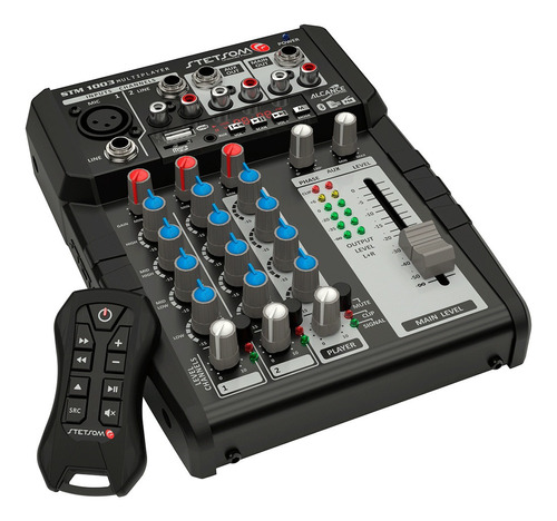 Mesa Stm1003 3 Canais Sd Fm Bt Usb  Controle Stetsom Sx Full