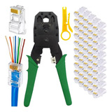 Crimpeadora Ez Rj45 +50 Conector Cat6 Prensa Anticorte