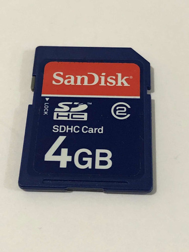 Sandisk 4gb Sdhc Card Class 2  Memoria Flash. Para Camara