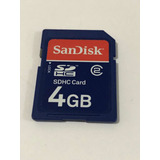 Sandisk 4gb Sdhc Card Class 2  Memoria Flash. Para Camara