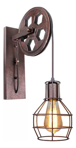 Lámpara De Pared Industrial Vintage Rústica