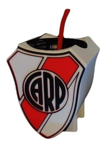 Mate River Plate Grande Con Escudo Archivo Stl Impresion 3d 