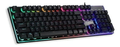 Teclado Gamer Rapoo Ra029 Vpro Retroiluminado V52 C/fio Cor De Teclado Preto