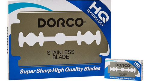 Dorco St300 Platinum Extra Double Edge Razor Blades, 100