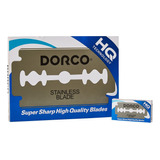 Dorco St300 Platinum Extra Double Edge Razor Blades, 100