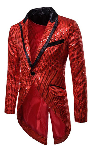 Blazer Hombre Lentejuelas Brillantes Fiesta Ropa Cantantes