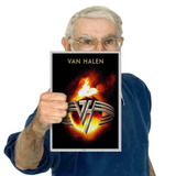 Placas Vintage Retrô Bandas De Rock Van Halen Tam. A4 01