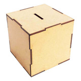 Kit 15 Cubo Cofre Cofrinho Mdf Cru 10x10 Cm Lembrancinha