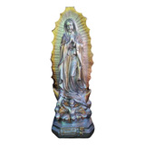 Virgen De Guadalupe Metalica Figura Modelo De 65 Cm 