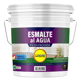 Pintura Esmalte Pieza Y Fachada Negro (mate) Tineta 16lts