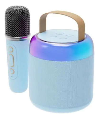 Microfono Parlante Bluetooth Karaoke Luz Rgb Megafono  Clase