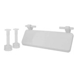 Bisagra Universal Para Asiento Wc Plástico Blanco Ajustable