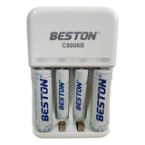 Pila Aaa Recargable 4 Unidades 1100mah Cargador Marca Beston