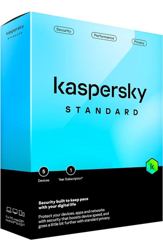 Kaspersky Antivírus Standard 2022 10 Dispositivos 1 Ano