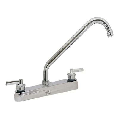 Grifo Cocina Rugo Doble Comando Giratorio 360º Cromado Aireador