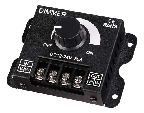 3 Pzas Dimmer Led 12v-24v 30a Regulador De Brillo Atenuador