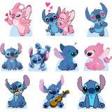 Kit Decoração Stitch E Angel 10 Displays Centro De Mesa