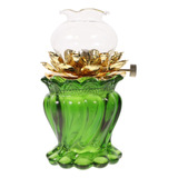 Lámpara De Aceite Vintage Lotus Butter Lamp Glass