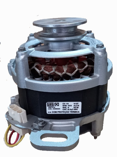 Motor De Lavadora Electrolux Lm08 Original 127v Polia Em V