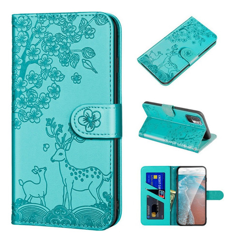 Estuche For Teléfono Green Deer Wallet Para