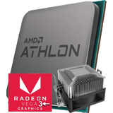 Processador Gamer Amd Athlon 200ge4thrds+radeon Vega3+cooler