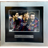 Foto Firmada Por Messi Neymar Y Suarez Con Certificado Icons