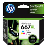 Hp 667xl Tri-color Ink Cartridge 330 Pages