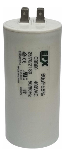 Capacitor Cbb65 60uf 300v 50/60hz Para Bomba Sodra