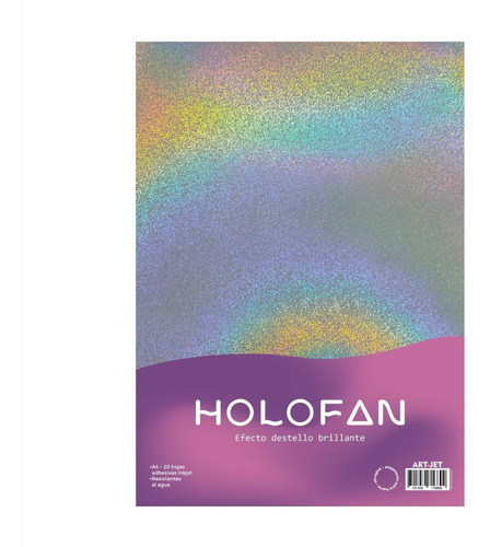 Holofan Adhesiva - Destello Brillante- Art Jet®-20 Hojas- A4