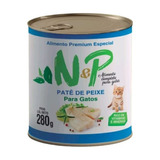 Ração Úmida Alimento Gato Peixe Lata N&p Patê Premium 280g