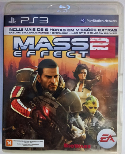 Jogo Mass Effect 2 Original P´s3 Midia Fisica (cd).